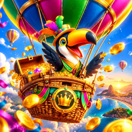 Balloon com balão inflando e multiplicador crescente