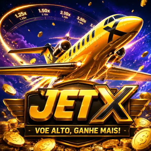 JetX com jato espacial e indicador de multiplicador na tela